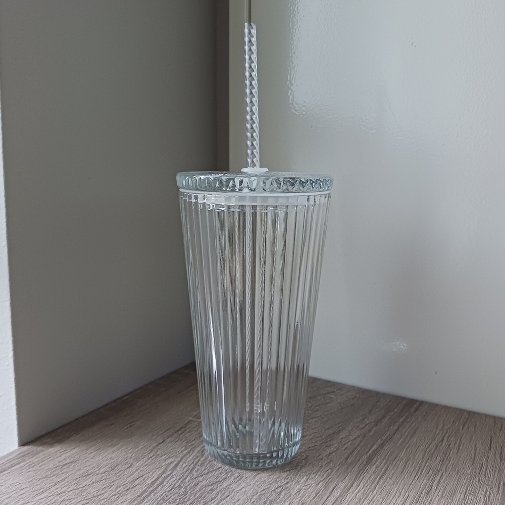 Starbucks Glass "Crystal" Tumbler Cup